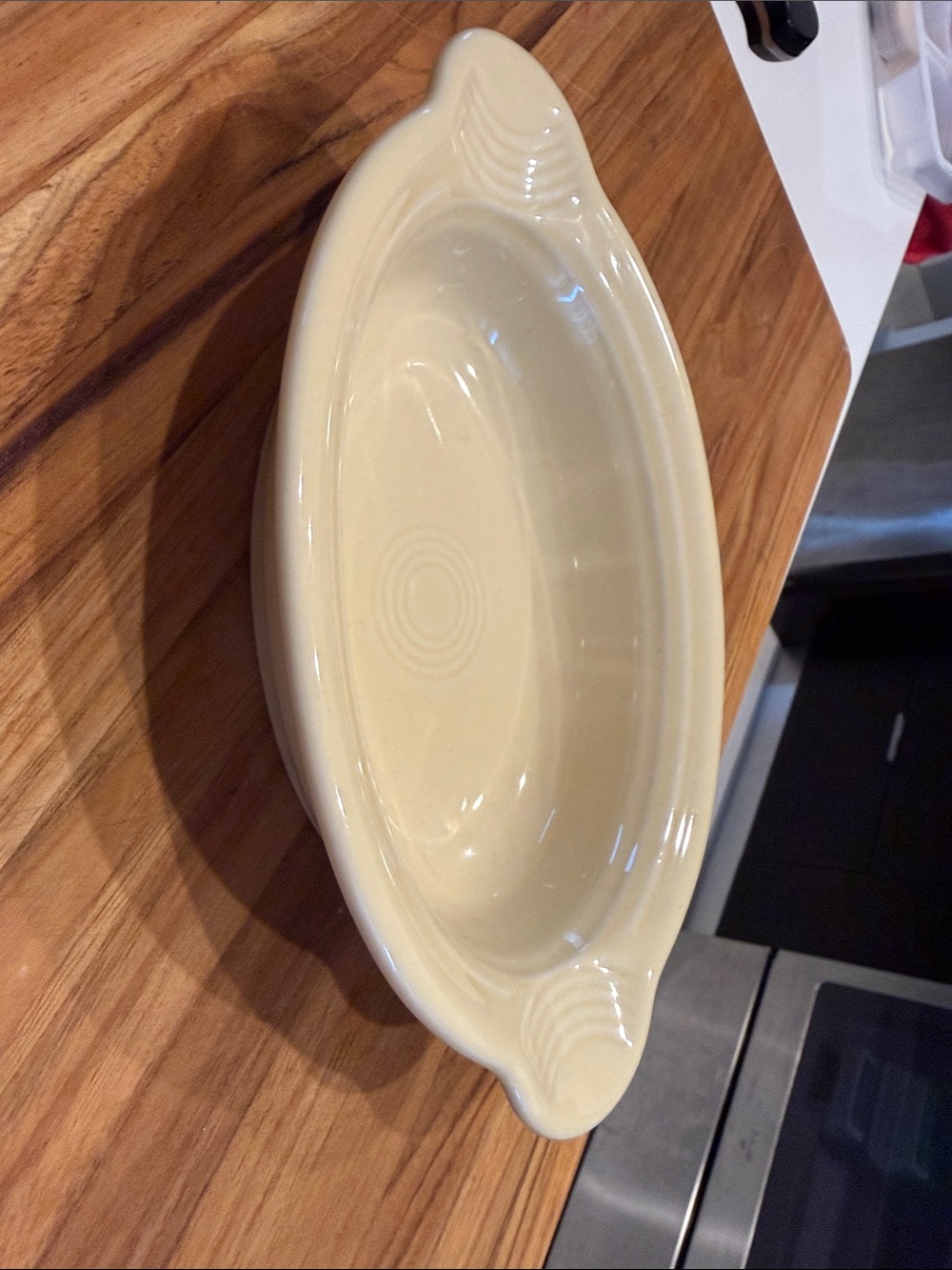 Fiestaware Oval Ceramic Individual Casserole -Ivory
